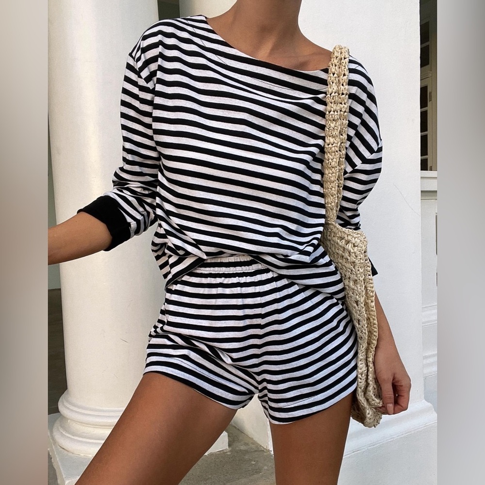 Posse Dakota Top - Stripe Size Small